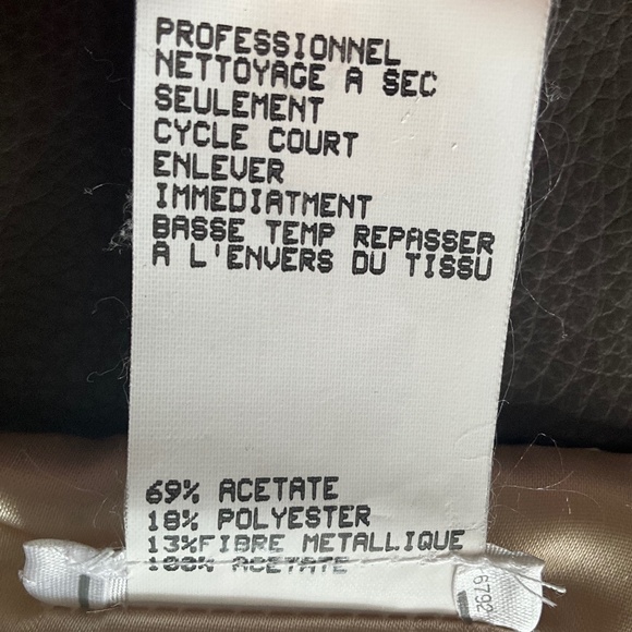 Jessica McClintock Satin Metallic Oversized Bridal Wrap Party Gala Cream Gold OS - Picture 8 of 9